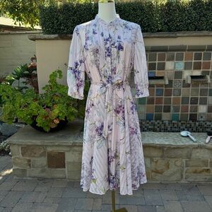 Nanette Lapore Floral Long Sleeve Dress